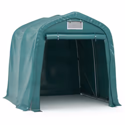 vidaXL Tenda Garage in PVC 2,4x2,4 m Verde - Vista aggiuntiva 2