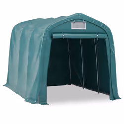 vidaXL Tenda Garage in PVC 2,4x3,6 m Verde - Vista aggiuntiva 2