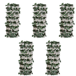Recinto in Salice a Traliccio 5 pz Foglie Artificiali 180x30 cm vidaXL25764