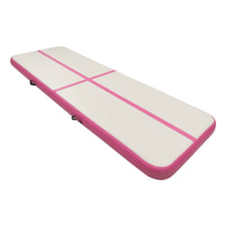 VidaXL Tappetino Ginnastica Gonfiabile con Pompa 500x100x20cm PVC Rosa