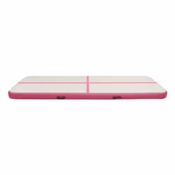 VidaXL Tappetino Ginnastica Gonfiabile con Pompa 500x100x20cm PVC Rosa