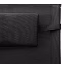 VidaXL 310505 sedia da esterno Salone Seduta imbottita Acciaio, Tessile Nero, Grigio - Vista aggiuntiva 6