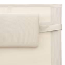 VidaXL 310506 sedia da esterno Salone Seduta imbottita Acciaio, Tessile Crema, Grigio - Vista aggiuntiva 6