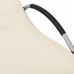 VidaXL 310514 sedia da esterno Salone Seduta imbottita Alluminio, Acciaio, Tessile Crema, Grigio - Vista aggiuntiva 5