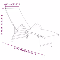 VidaXL 310522 sedia da esterno Salone Seduta imbottita Alluminio, Tessile Crema - Vista aggiuntiva 8