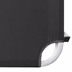 VidaXL 310525 sedia da esterno Salone Seduta imbottita Alluminio, Tessile Nero, Argento - Vista aggiuntiva 6
