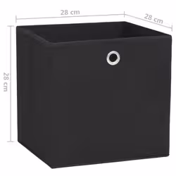 VidaXL 325187 scatola di conservazione Tessuto non tessuto (TNT) Nero - Vista aggiuntiva 7