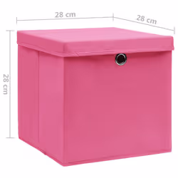 VidaXL 325204 scatola di conservazione Tessuto non tessuto (TNT) Rosa - Vista aggiuntiva 6