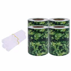 vidaXL Recinzione Frangivento 4 pz in PVC 35x0,19 m Verde - Vista aggiuntiva 2