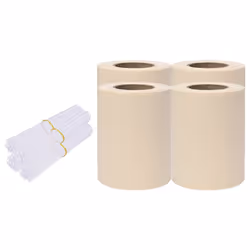 vidaXL Recinzione Frangivento 4 pz in PVC 35x0,19 m Crema - Vista aggiuntiva 2