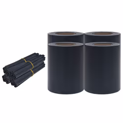 vidaXL Recinzione Frangivento 4 pz in PVC 35x0,19m Grigio Scuro Opaco - Vista aggiuntiva 2