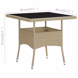 VidaXL 310551 tavolo da esterno Beige - Vista aggiuntiva 5