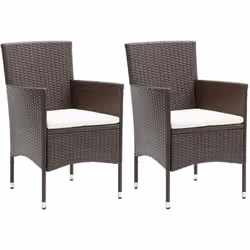 Aggiungete un tocco di stile moderno con il nostro set di sedie in rattan. Utilizzato per completare un set da pranzo per gia ...