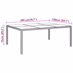 VidaXL 310588 tavolo da esterno Beige - Vista aggiuntiva 5