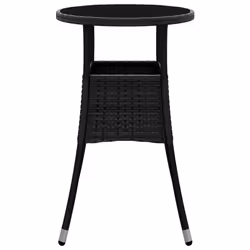 VidaXL 310598 tavolo da esterno Nero - Vista aggiuntiva 4