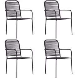 Questo set, composto da 4 sedie da giardino dallo stile minimalista, offre un elevato livello di comfort e relax e completa p ...