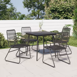 VidaXL 312174, Terrazzo, Cloruro di polivinile (PVC), Acciaio, Teak, 590 mm, 580 mm, 855 mm, 44 cm