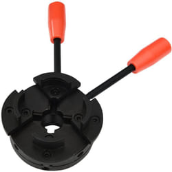 Mandrino per Legno a 4 Griffe Attacco M33 in Acciaio 100 mm Vidaxl 54512