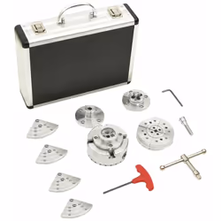 Questo set di mandrini per legno per 95 mm (3,75 pollici) è un dispositivo meccanico utilizzato per bloccare un pezzo su una  ...
