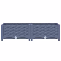 vidaXL Fioriera Rialzata 80x40x23 cm in Polipropilene - Vista aggiuntiva 3