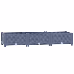 vidaXL Fioriera Rialzata 120x40x23 cm in Polipropilene - Vista aggiuntiva 2