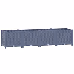 vidaXL Fioriera Rialzata 160x40x38 cm in Polipropilene - Vista aggiuntiva 2