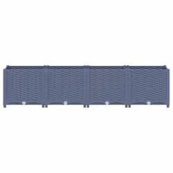 vidaXL Fioriera Rialzata 160x40x38 cm in Polipropilene - Vista aggiuntiva 3