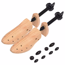 Tendiscarpe 2 Paia Taglia 36-40 in Legno Massello di Pinocod mxl 120951 - Vista aggiuntiva 3