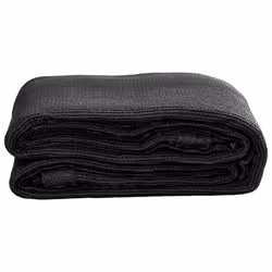 vidaXL Tappeto da Tenda 400x400 cm Nero in HDPE - Vista aggiuntiva 3