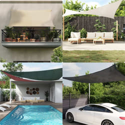 Vela Parasole 160 g/m² Antracite 5x7x7 m in hdpe