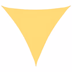 vidaXL Vela Parasole 160 g/m² Beige 4,5x4,5x4,5 m in HDPE - Vista aggiuntiva 2