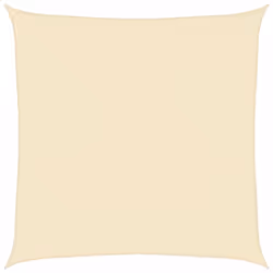 vidaXL Vela Parasole 160 g/m² Crema 7x7 m in HDPE - Vista aggiuntiva 2