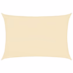 vidaXL Vela Parasole 160 g/m² Crema 2x3 m in HDPE - Vista aggiuntiva 2