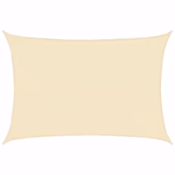 vidaXL Vela Parasole 160 g/m² Crema 3x4 m in HDPE - Vista aggiuntiva 2