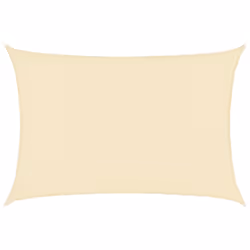 vidaXL Vela Parasole 160 g/m² Crema 3,5x4,5 m in HDPE - Vista aggiuntiva 2