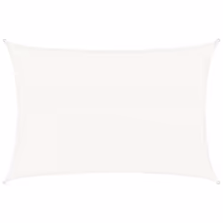 vidaXL Vela Parasole 160 g/m² Bianca 3x4 m in HDPE - Vista aggiuntiva 2