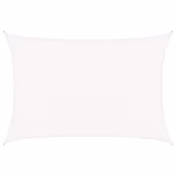 vidaXL Vela Parasole 160 g/m² Bianca 3,5x4,5 m in HDPE - Vista aggiuntiva 2