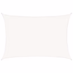 vidaXL Vela Parasole 160 g/m² Bianca 3,5x5 m in HDPE - Vista aggiuntiva 2