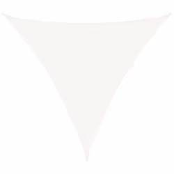 vidaXL Vela Parasole 160 g/m² Bianca 4,5x4,5x4,5 m in HDPE - Vista aggiuntiva 2