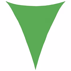 vidaXL Vela Parasole 160 g/m² Verde Chiaro 5x6x6 m in HDPE - Vista aggiuntiva 2