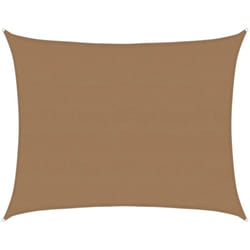 Vidaxl - Vela Parasole 160 g/m² Tortora 6x7 m in hdpe 118447
