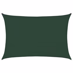 vidaXL Vela Parasole 160 g/m² Verde Scuro 3,5x5 m in HDPE - Vista aggiuntiva 2