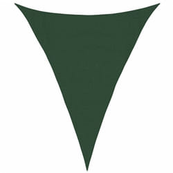 Vela Parasole, Vele ombreggianti 160 g/m² Verde Scuro 3x4x4 m in hdpe Vidaxl