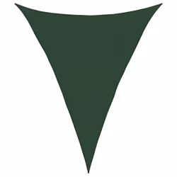 vidaXL Vela Parasole 160 g/m² Verde Scuro 5x6x6 m in HDPE - Vista aggiuntiva 2