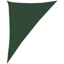 Vela Parasole, Vele ombreggianti 160 g/m² Verde Scuro 4x5x6, 8 m in hdpe Vidaxl