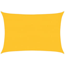 Vela Parasole, Vele ombreggianti 160 g/m² Gialla 2, 5x4 m in hdpe Vidaxl
