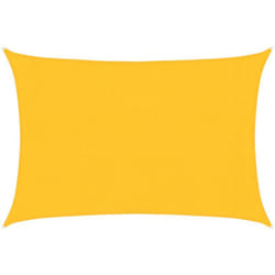 Vela Parasole 160 g/m² Gialla 3x4,5 m in hdpe Vidaxl