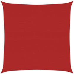 Vela Parasole, Vele ombreggianti 160 g/m² Rossa 7x7 m in hdpe Vidaxl