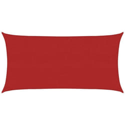 Vela Parasole, Vele ombreggianti 160 g/m² Rossa 2x4 m in hdpe Vidaxl