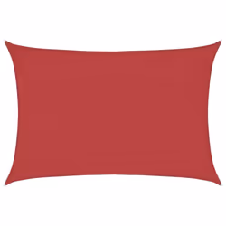 vidaXL Vela Parasole 160 g/m² Rossa 3x5 m in HDPE - Vista aggiuntiva 2